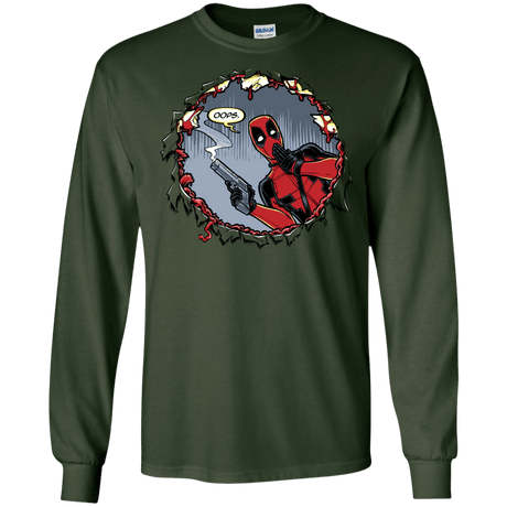 T-Shirts Forest Green / S Deadpool 007 Men's Long Sleeve T-Shirt