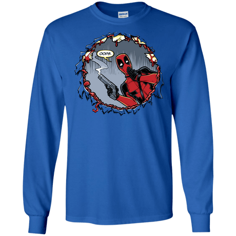 T-Shirts Royal / S Deadpool 007 Men's Long Sleeve T-Shirt