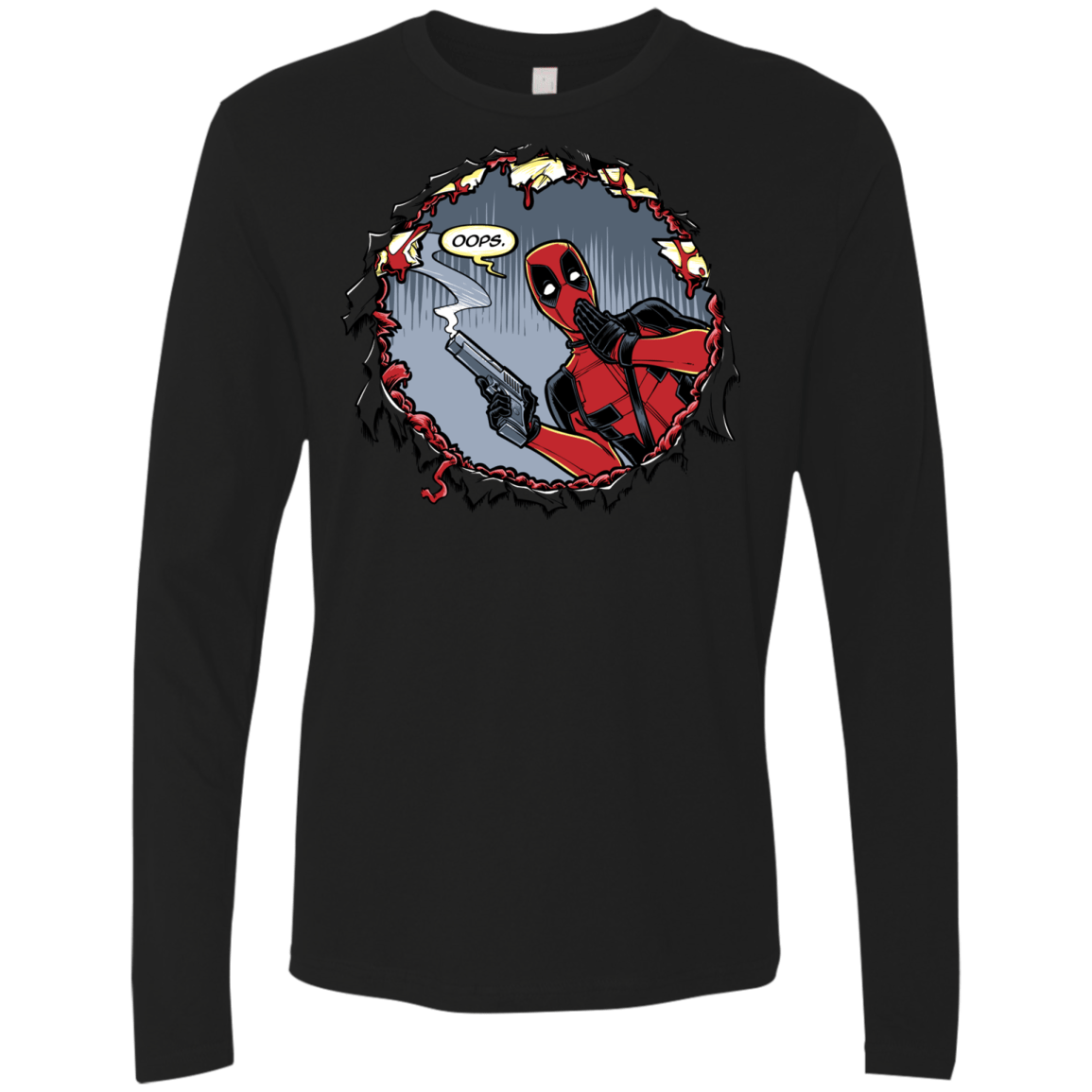 T-Shirts Black / S Deadpool 007 Men's Premium Long Sleeve