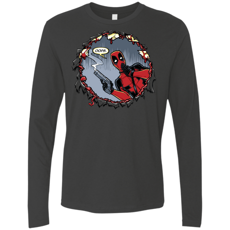 T-Shirts Heavy Metal / S Deadpool 007 Men's Premium Long Sleeve