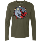T-Shirts Military Green / S Deadpool 007 Men's Premium Long Sleeve