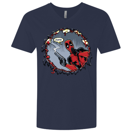 T-Shirts Midnight Navy / X-Small Deadpool 007 Men's Premium V-Neck