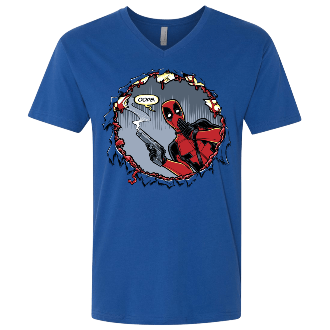 T-Shirts Royal / X-Small Deadpool 007 Men's Premium V-Neck