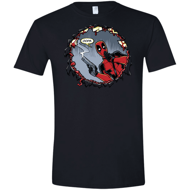 T-Shirts Black / X-Small Deadpool 007 Men's Semi-Fitted Softstyle