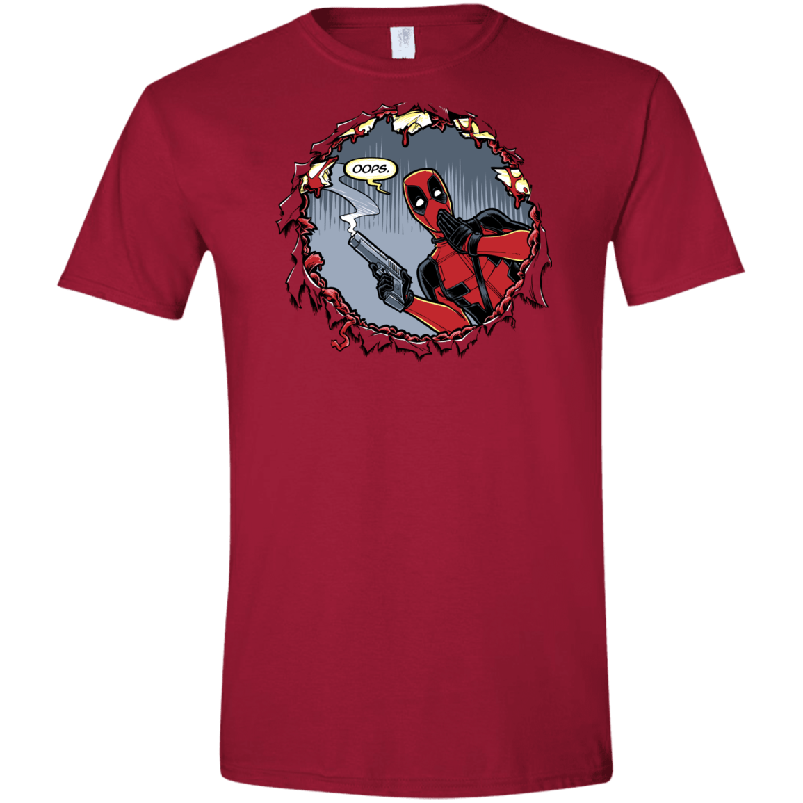 T-Shirts Cardinal Red / S Deadpool 007 Men's Semi-Fitted Softstyle
