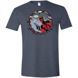 T-Shirts Heather Navy / S Deadpool 007 Men's Semi-Fitted Softstyle