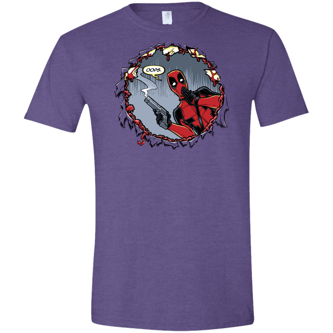 T-Shirts Heather Purple / S Deadpool 007 Men's Semi-Fitted Softstyle