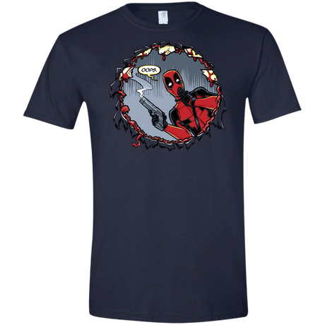 T-Shirts Navy / X-Small Deadpool 007 Men's Semi-Fitted Softstyle