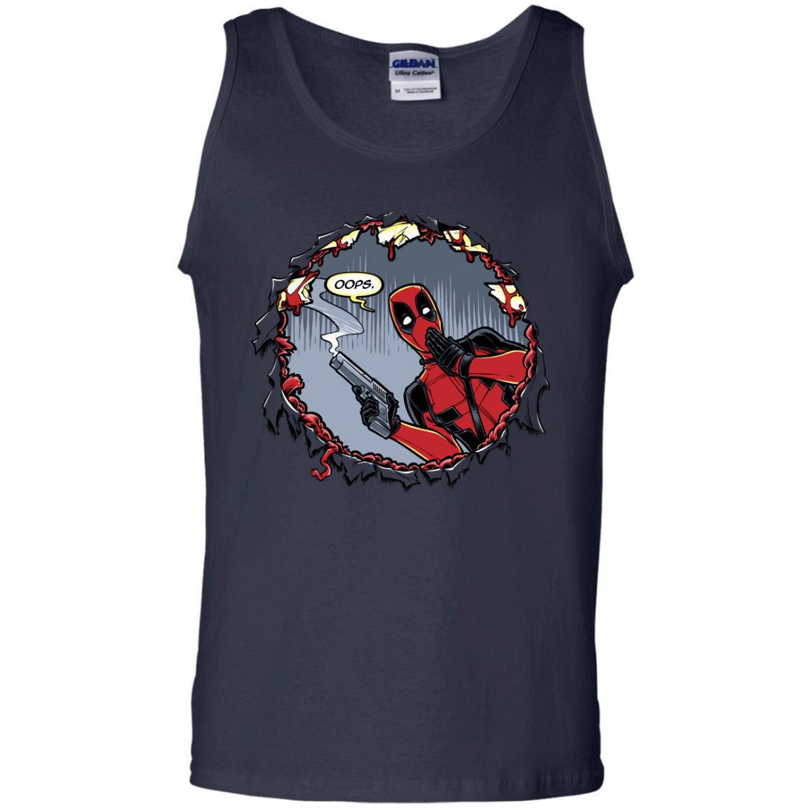 T-Shirts Navy / S Deadpool 007 Men's Tank Top