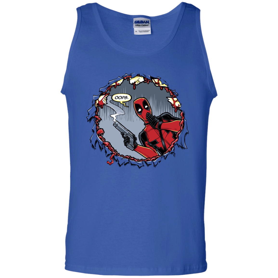 T-Shirts Royal / S Deadpool 007 Men's Tank Top