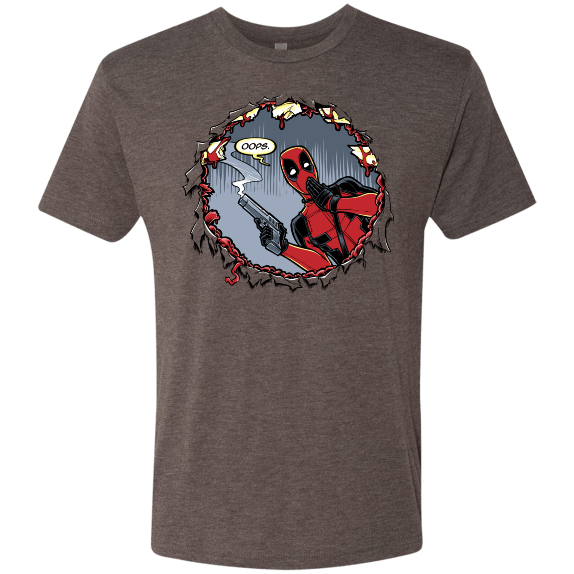 T-Shirts Macchiato / S Deadpool 007 Men's Triblend T-Shirt