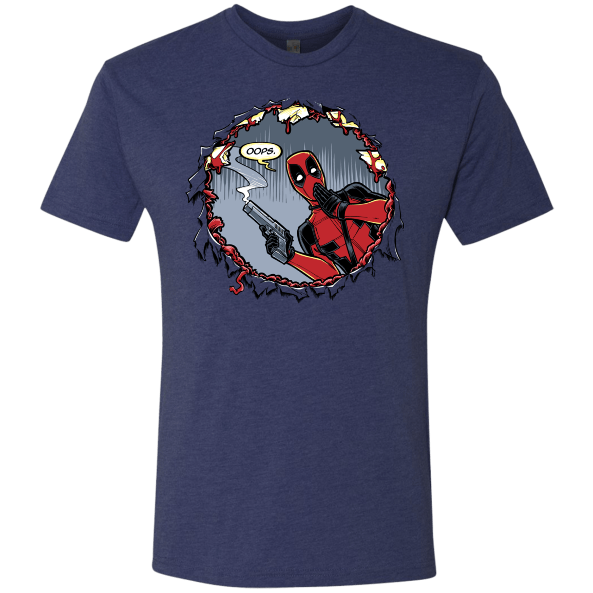 T-Shirts Vintage Navy / S Deadpool 007 Men's Triblend T-Shirt