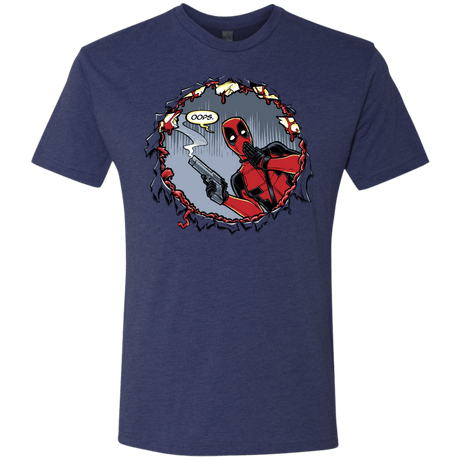 T-Shirts Vintage Navy / S Deadpool 007 Men's Triblend T-Shirt