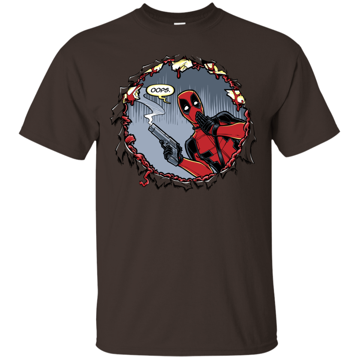 T-Shirts Dark Chocolate / S Deadpool 007 T-Shirt