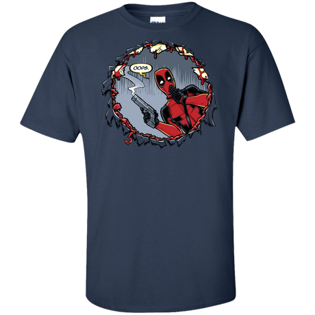 T-Shirts Navy / XLT Deadpool 007 Tall T-Shirt
