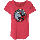 T-Shirts Vintage Red / X-Small Deadpool 007 Triblend Dolman Sleeve