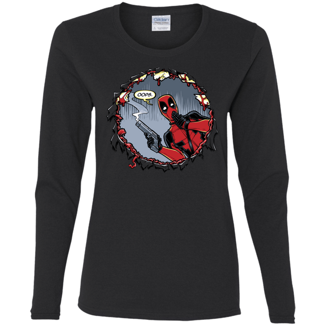 T-Shirts Black / S Deadpool 007 Women's Long Sleeve T-Shirt