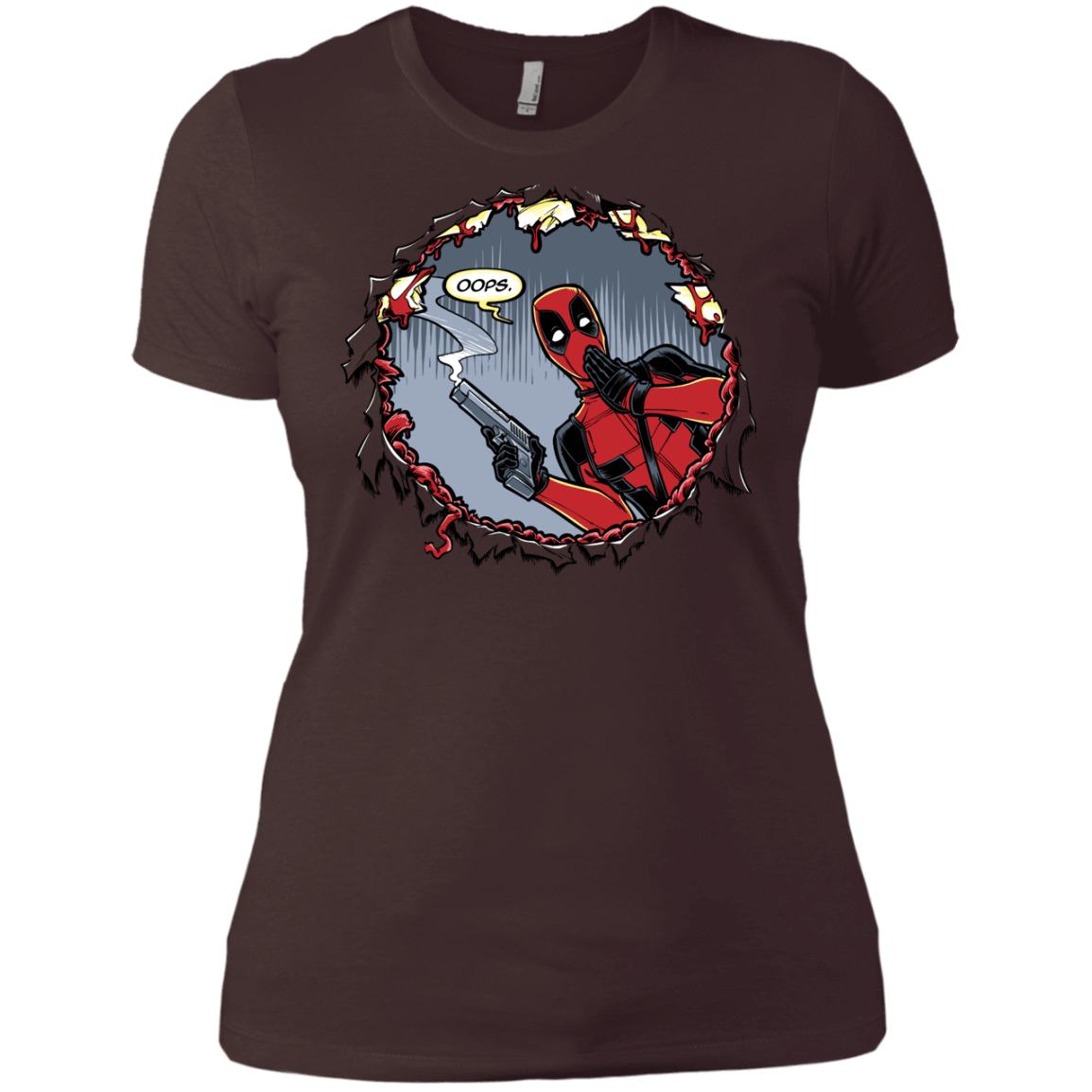 T-Shirts Dark Chocolate / X-Small Deadpool 007 Women's Premium T-Shirt