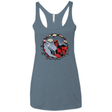 T-Shirts Indigo / X-Small Deadpool 007 Women's Triblend Racerback Tank