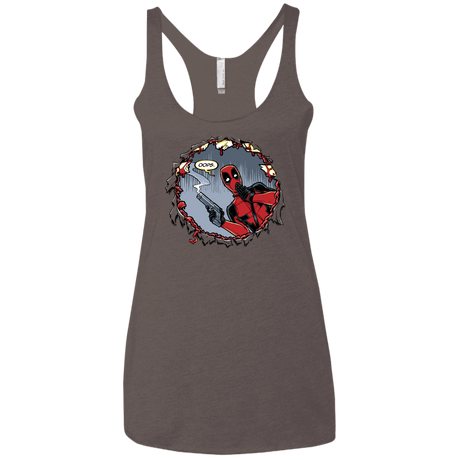T-Shirts Macchiato / X-Small Deadpool 007 Women's Triblend Racerback Tank