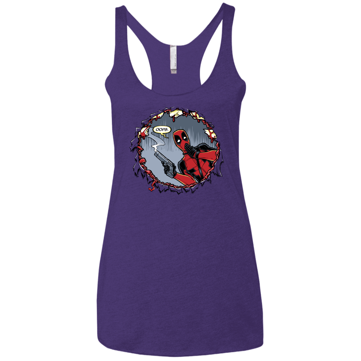 T-Shirts Purple Rush / X-Small Deadpool 007 Women's Triblend Racerback Tank