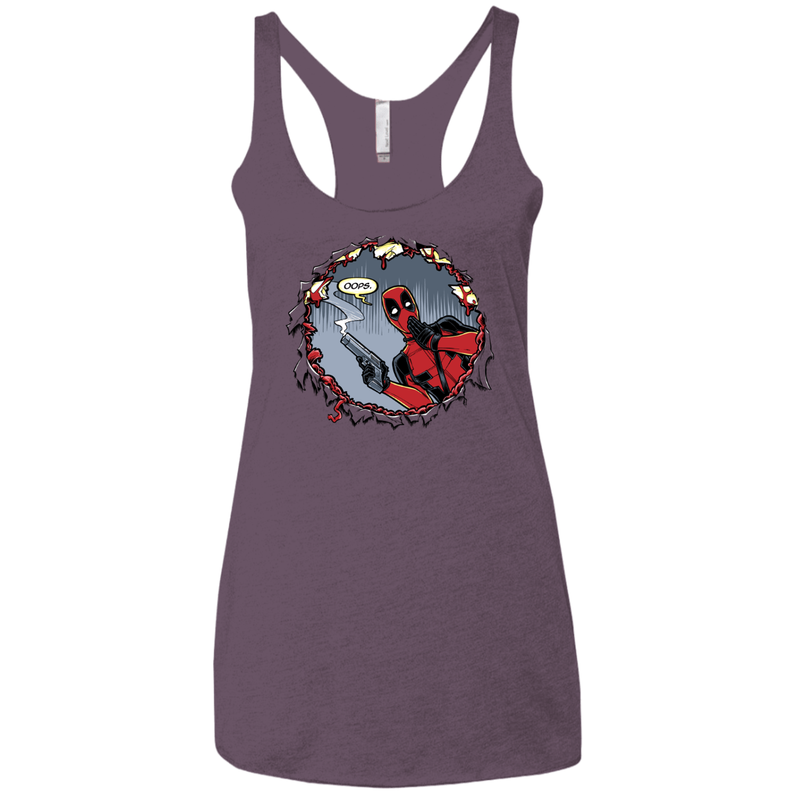 T-Shirts Vintage Purple / X-Small Deadpool 007 Women's Triblend Racerback Tank