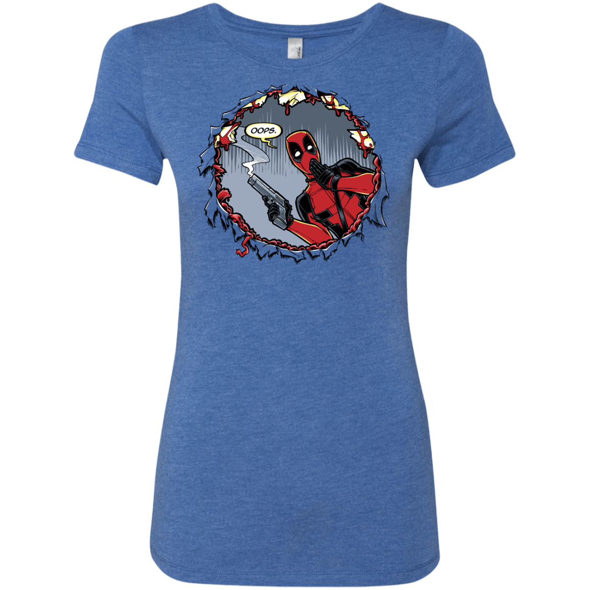 T-Shirts Vintage Royal / S Deadpool 007 Women's Triblend T-Shirt