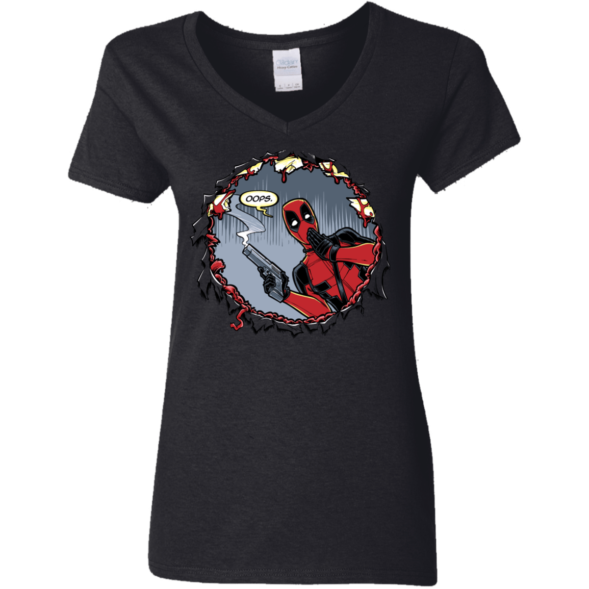 T-Shirts Black / S Deadpool 007 Women's V-Neck T-Shirt