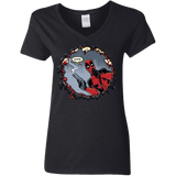 T-Shirts Black / S Deadpool 007 Women's V-Neck T-Shirt