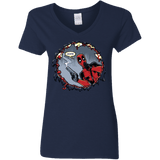 T-Shirts Navy / S Deadpool 007 Women's V-Neck T-Shirt