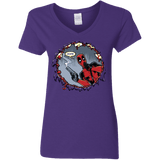 T-Shirts Purple / S Deadpool 007 Women's V-Neck T-Shirt