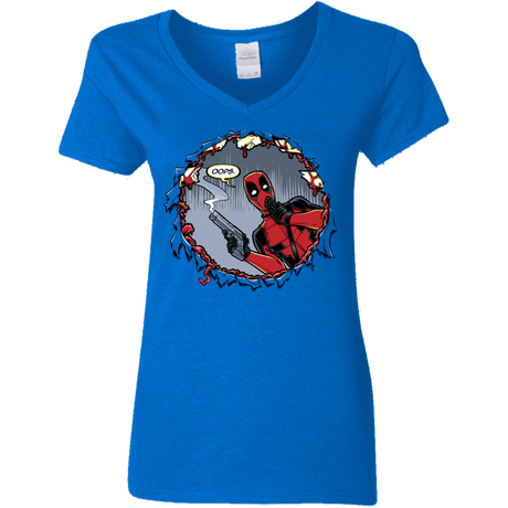 T-Shirts Royal / S Deadpool 007 Women's V-Neck T-Shirt