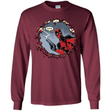 T-Shirts Maroon / YS Deadpool 007 Youth Long Sleeve T-Shirt