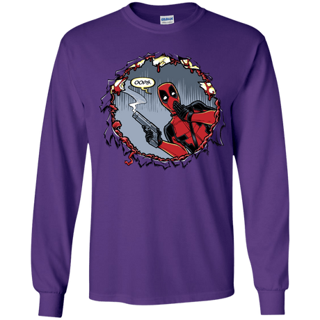 T-Shirts Purple / YS Deadpool 007 Youth Long Sleeve T-Shirt