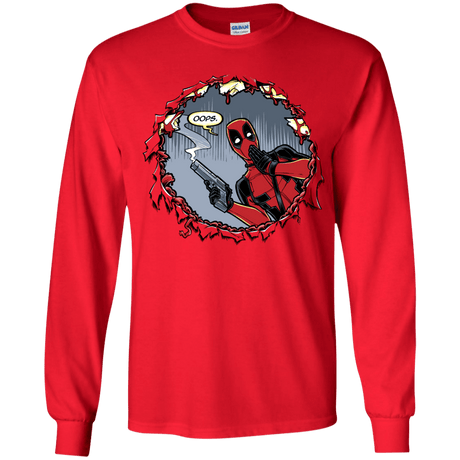 T-Shirts Red / YS Deadpool 007 Youth Long Sleeve T-Shirt