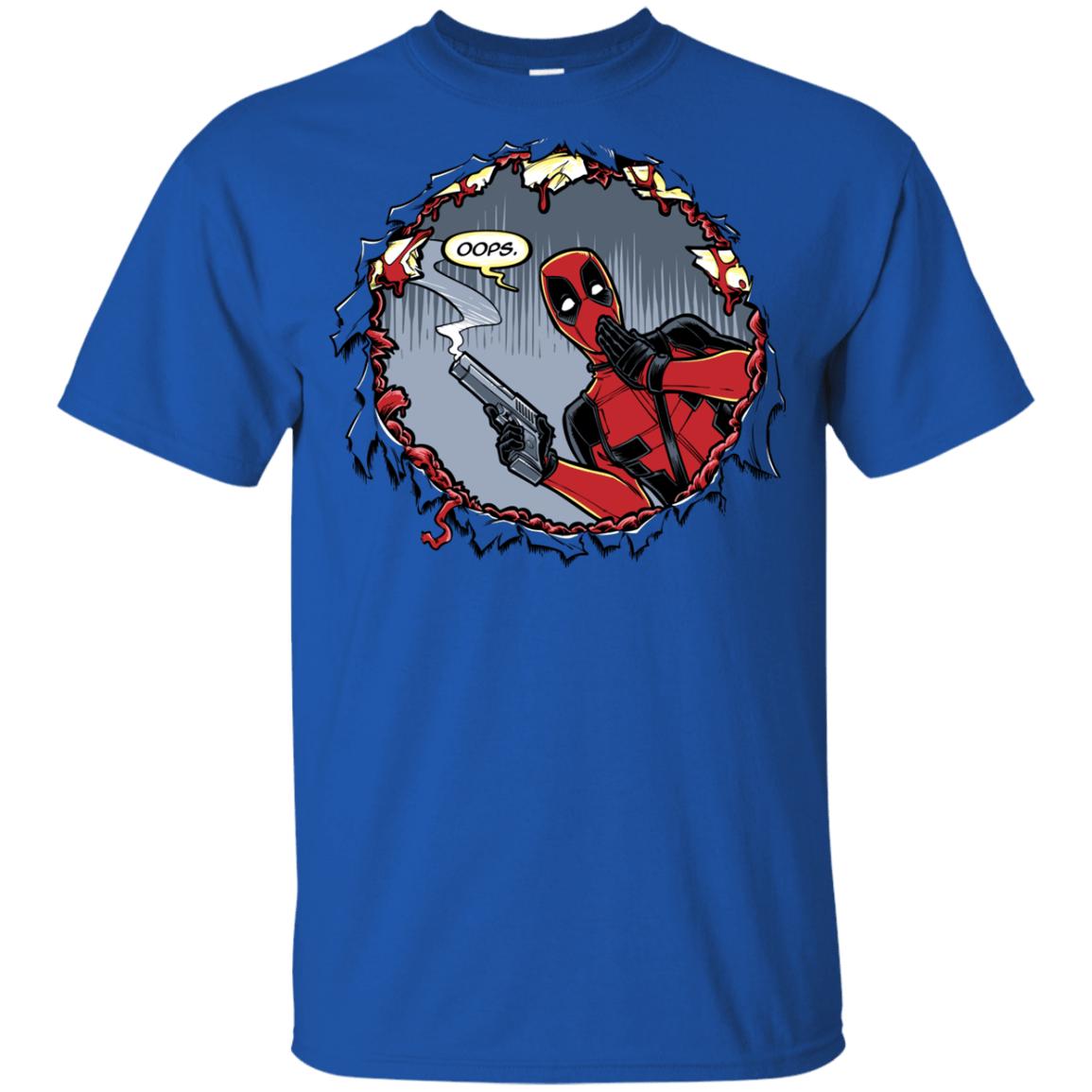 T-Shirts Royal / YXS Deadpool 007 Youth T-Shirt