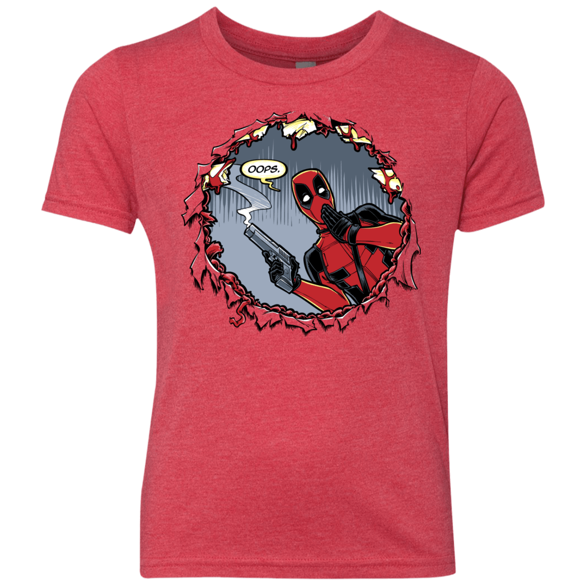 T-Shirts Vintage Red / YXS Deadpool 007 Youth Triblend T-Shirt