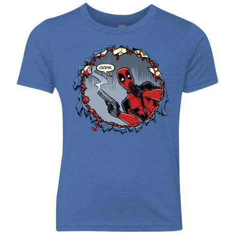 T-Shirts Vintage Royal / YXS Deadpool 007 Youth Triblend T-Shirt