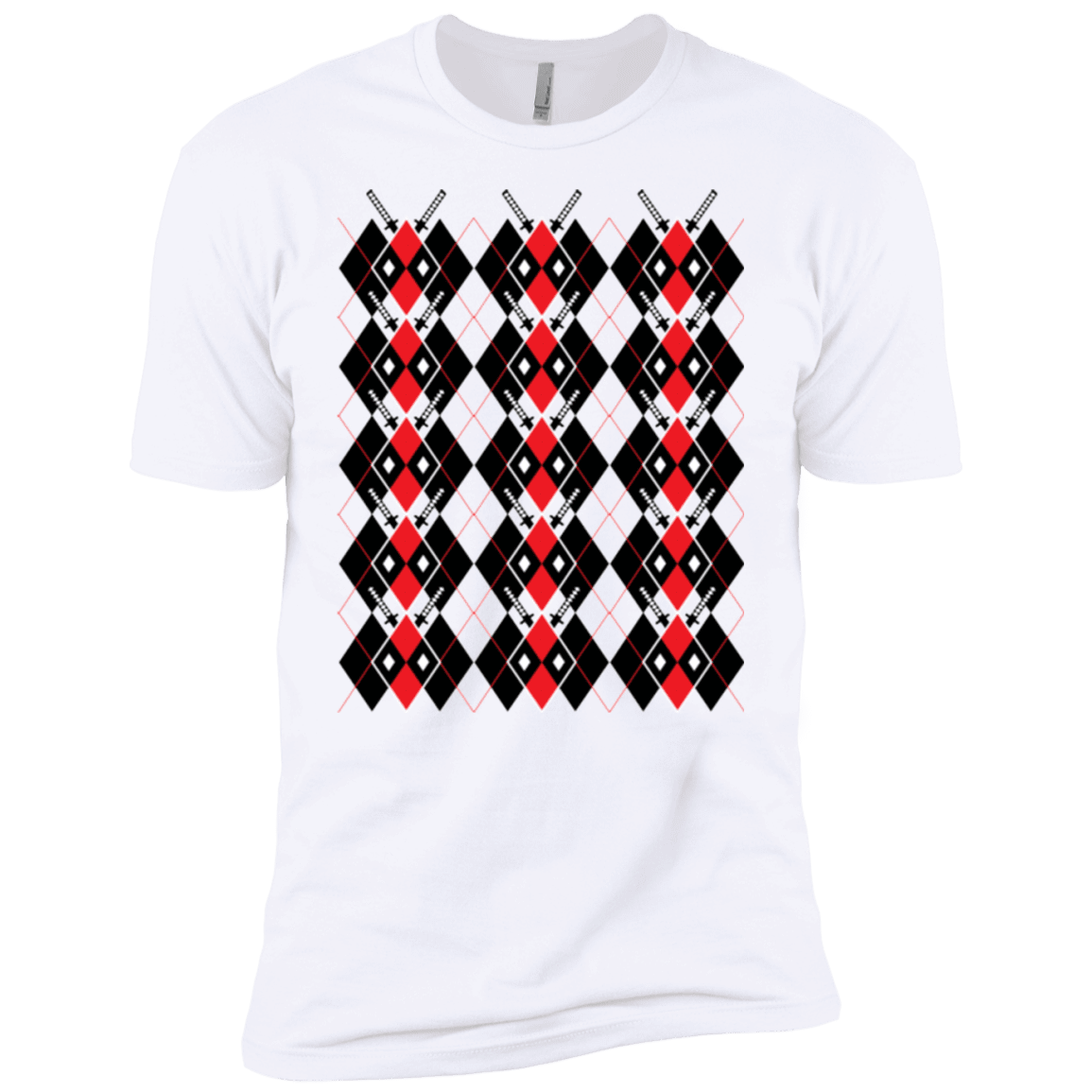 T-Shirts White / YXS Deadpool Argyle Boys Premium T-Shirt