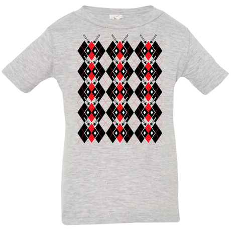 T-Shirts Heather / 6 Months Deadpool Argyle Infant Premium T-Shirt