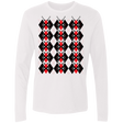 T-Shirts White / Small Deadpool Argyle Men's Premium Long Sleeve