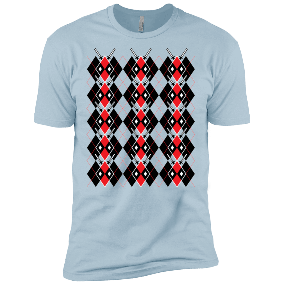 T-Shirts Light Blue / X-Small Deadpool Argyle Men's Premium T-Shirt