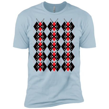 T-Shirts Light Blue / X-Small Deadpool Argyle Men's Premium T-Shirt