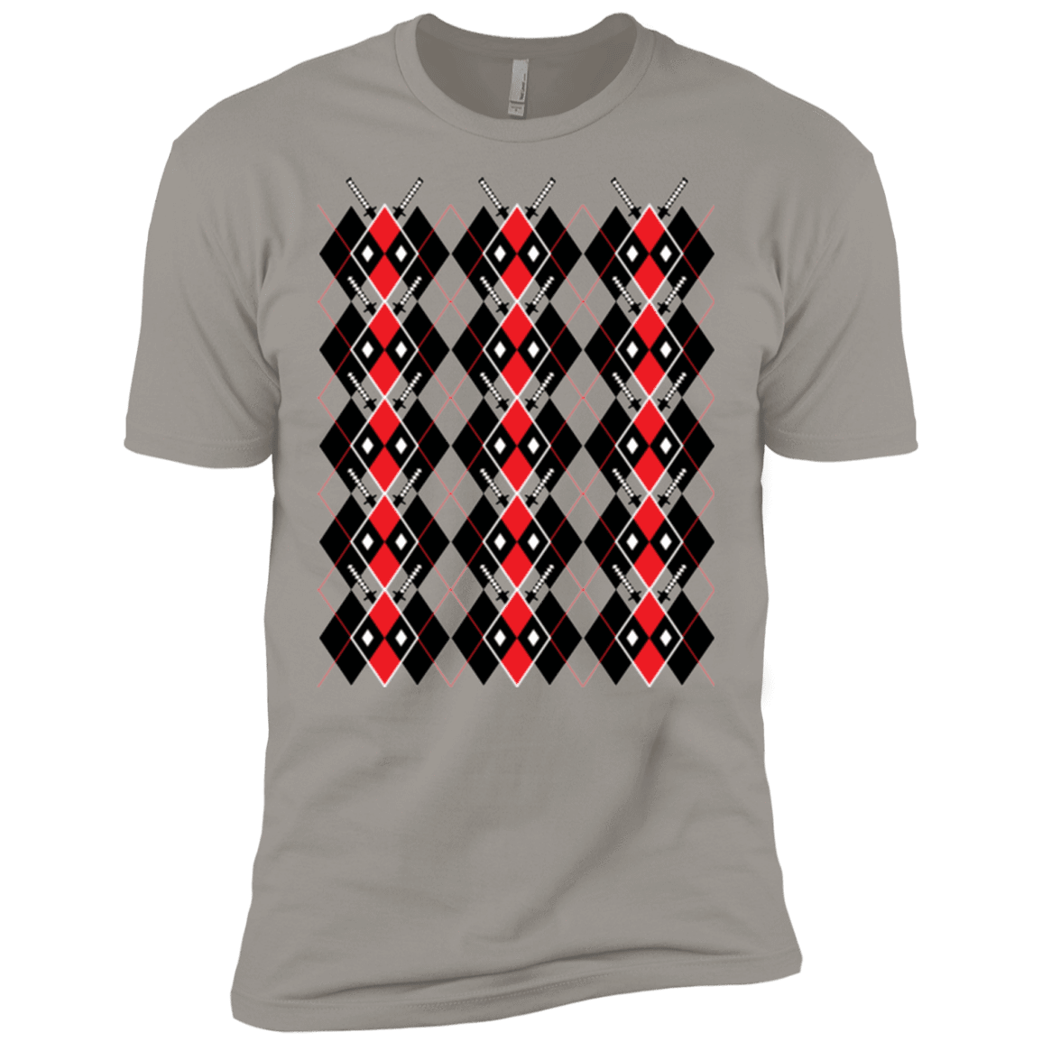 T-Shirts Light Grey / X-Small Deadpool Argyle Men's Premium T-Shirt