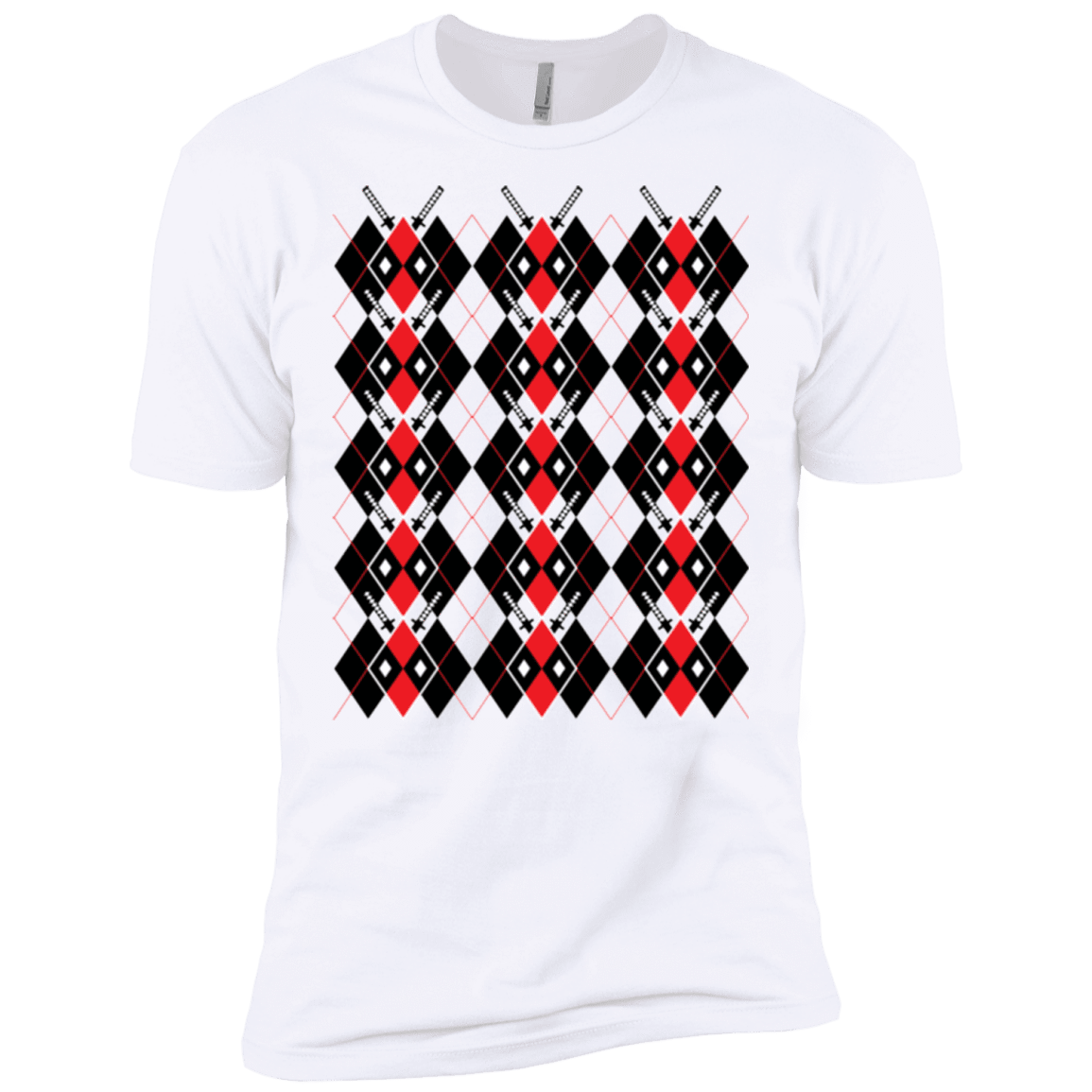 T-Shirts White / X-Small Deadpool Argyle Men's Premium T-Shirt