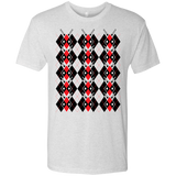 T-Shirts Heather White / Small Deadpool Argyle Men's Triblend T-Shirt