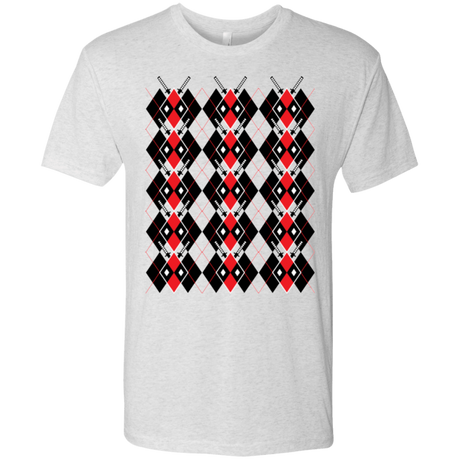 T-Shirts Heather White / Small Deadpool Argyle Men's Triblend T-Shirt