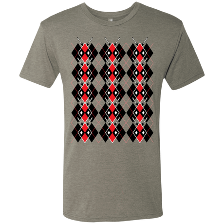 T-Shirts Venetian Grey / Small Deadpool Argyle Men's Triblend T-Shirt