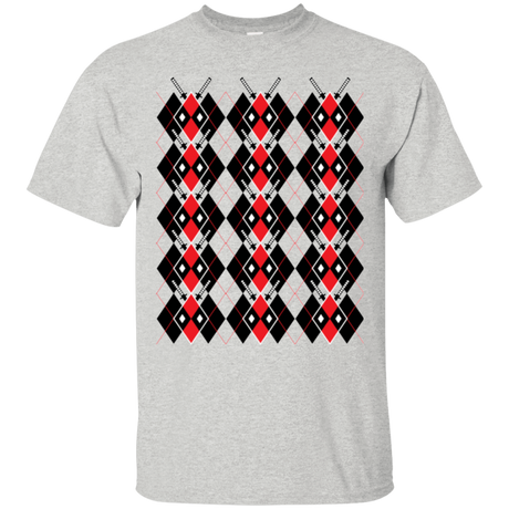 T-Shirts Ash / Small Deadpool Argyle T-Shirt