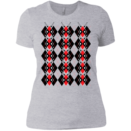 T-Shirts Heather Grey / X-Small Deadpool Argyle Women's Premium T-Shirt